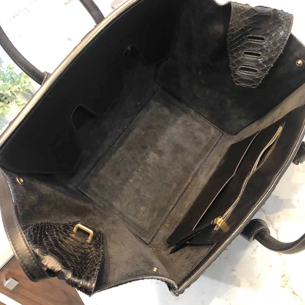 Authentic Python Leather With Calfskin Trimmer - image 5